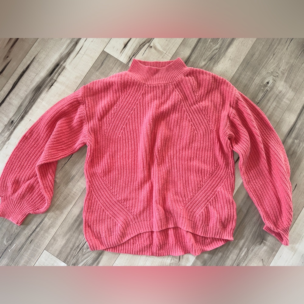 Pink Ribbed Sweater old navy